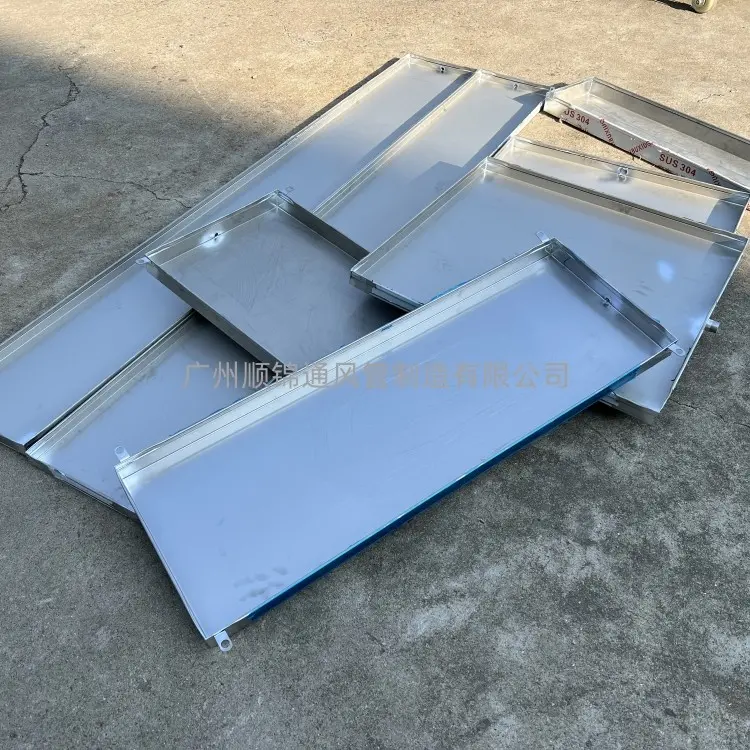 304不锈钢板长方形手工防漏托盘接水盘接油盘非标定制-广州风管厂