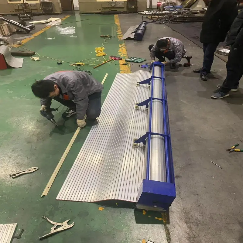 VMC650沈阳机床风琴式防护罩 卷帘式防尘护板 设计制造工厂 - 4