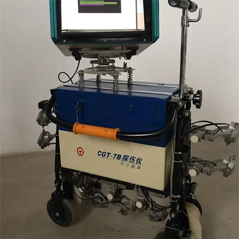 矿山铁轨焊缝探伤仪器小车式数字超声波钢轨水平尺铁路养护工具 - 3