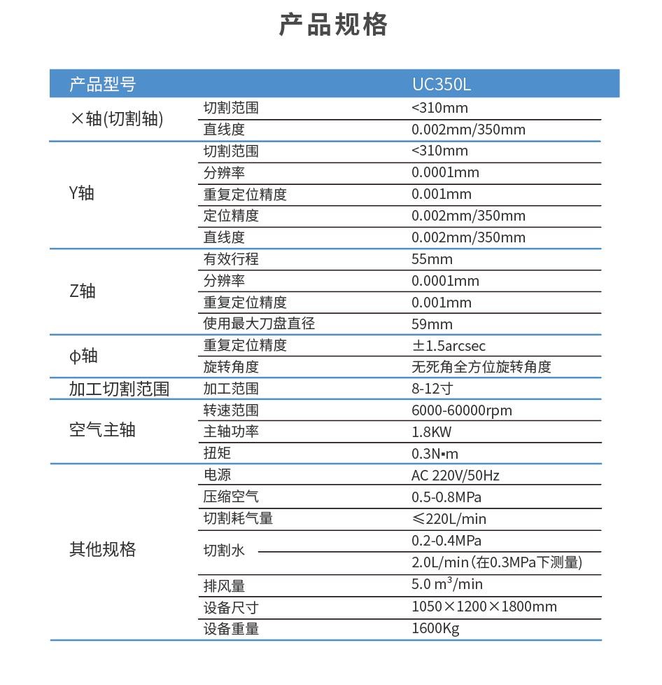 友创智能 UC350L 半自动单主轴划片机 主流 8寸、12寸陶瓷盘(可选) - 2