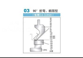鹅颈型90°折弯模具价格,马鞍山鹅颈型90°折弯模具