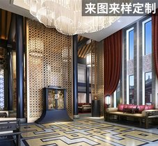 供应激光切割加工不锈钢窗花 屏风 隔断 不锈钢镂空 镭射