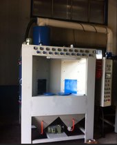 湖北通讯器材转台式喷砂机 全自动喷砂机