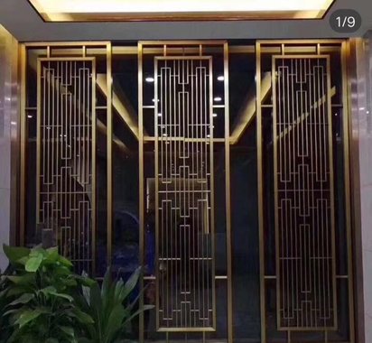 供应激光切割加工不锈钢窗花 屏风 隔断 不锈钢镂空