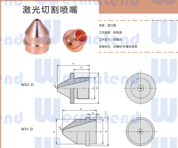 大金激光切割喷嘴 WDJ 单层 激光切割喷嘴 优质喷嘴 厂家直销 - 3