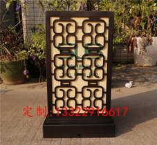 新古典激光切割立体柱头灯宫灯 酒店门口不锈钢亚克力水景灯