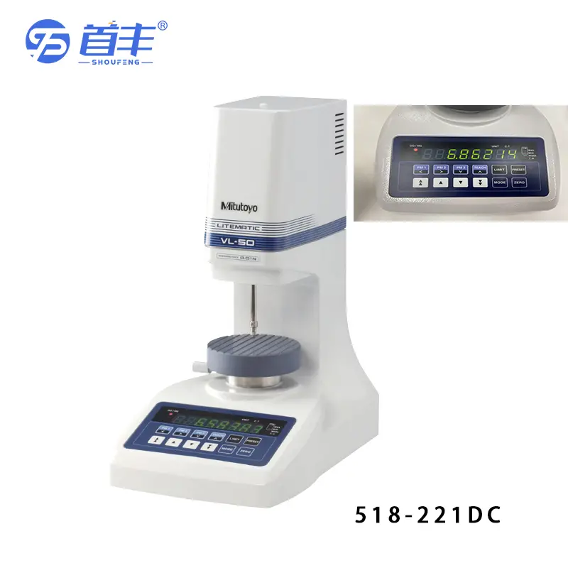 日本三丰Mitutoyo高度计 518-221DC低测力测厚仪VL-50-B