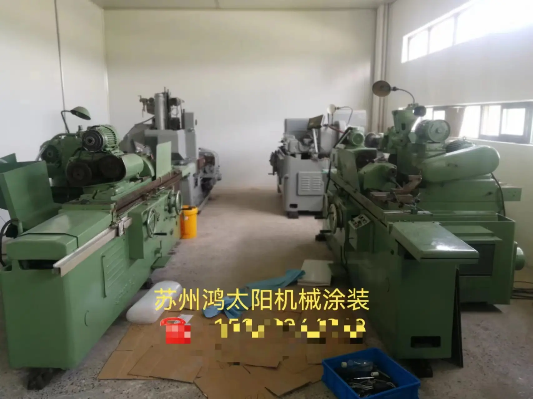 剪板机喷漆 折弯剪油漆 旧机器设备翻新喷漆 找苏州鸿太阳机械涂装
