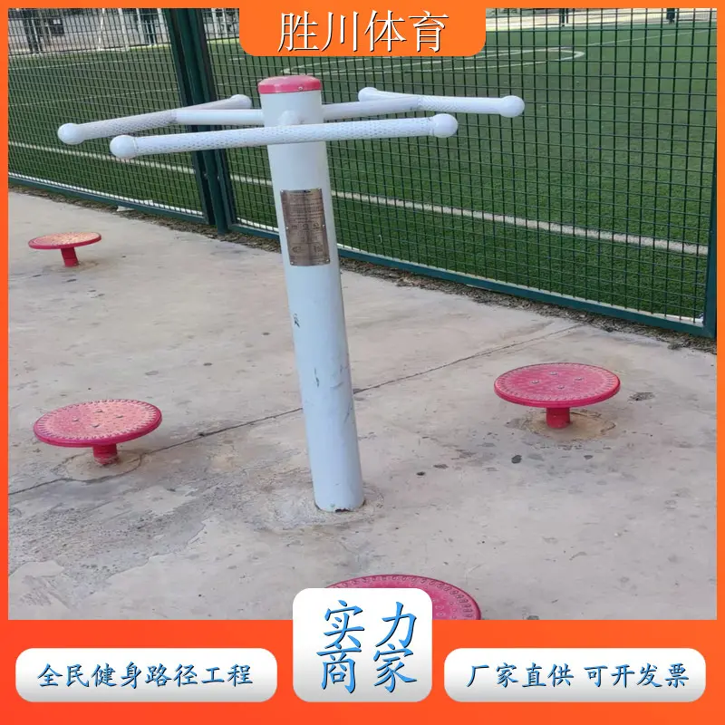 小区公园健身路径 双位平步机漫步机 健骑机 使用寿命长 114钢管 - 3