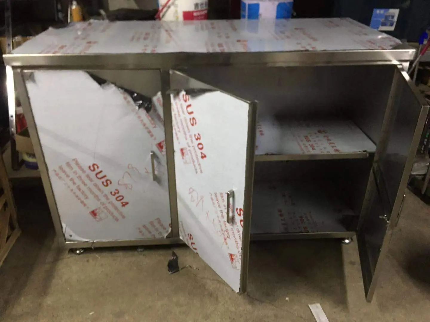 不锈钢柜子焊接加工厂 定制不锈钢橱柜 文件柜 - 2