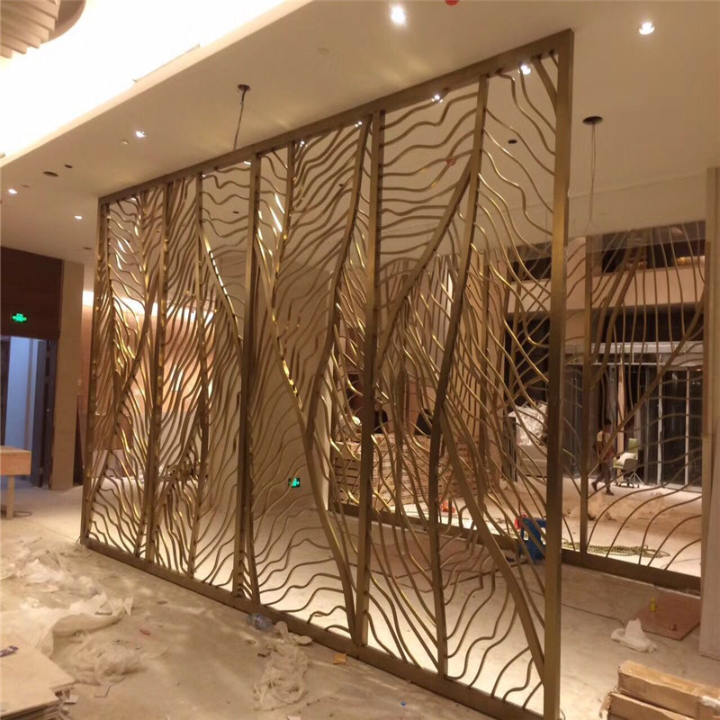 激光切割加工不锈钢窗花 屏风 隔断 不锈钢镂空 镭射加工 - 2