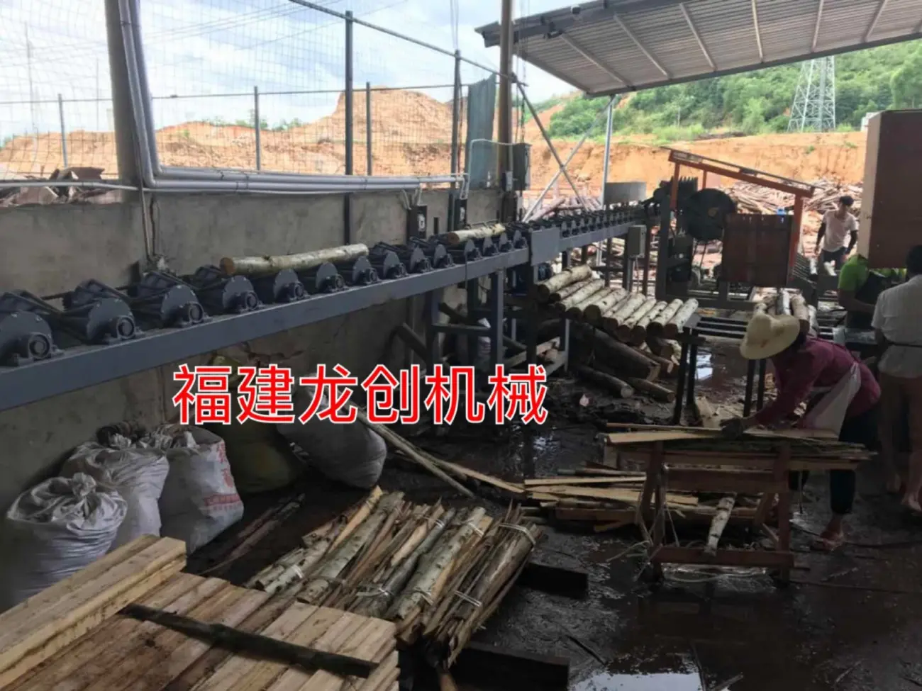 自动断料锯流水线 多片锯自动化生产线 自动选材选料机