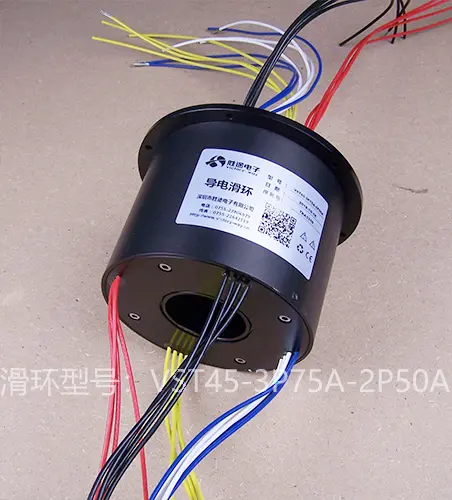胜途电子打磨机滑环,解决旋转打磨设备动力不足