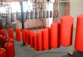 供应灭火器涂装流水线 喷塑涂装流水线静电喷塑设备喷漆流水线