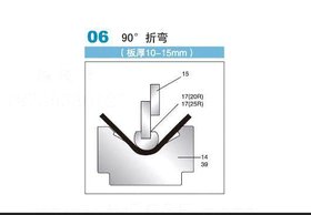 厂家直销二工程型90°R折弯模具,马鞍山二工程型90°R折弯模具