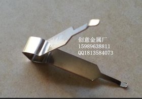 东莞部压件一挂四带弹片喷油挂具 冲压加工 冲压弹片飞机头钢片