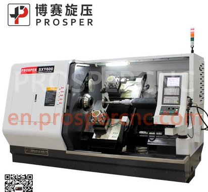 广东博赛 金属数控旋压 双旋轮全自动旋压机 厨具军工航天航空