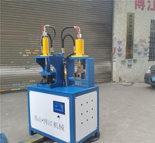 不锈钢切角机方管开槽成型机液压冲角机90度开角冲压模具