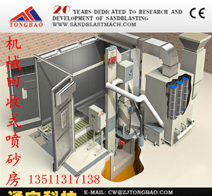 喷砂房定制 喷砂房厂家 半自动喷砂机