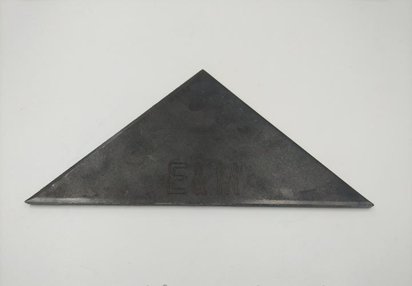 深圳金属三角形铁板钢材激光打标加工 -深圳满海激光雕刻