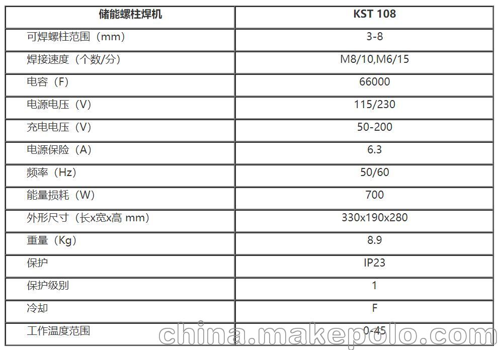 德国原装螺柱焊接电源 KOCO KST108 KST110储能螺柱焊机 - 3