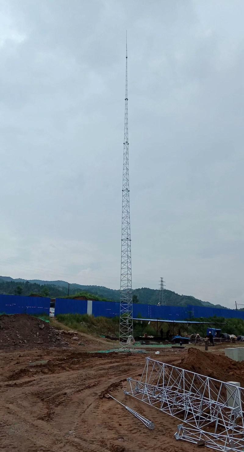 变电站GH钢管避雷针安装,雷达站15米玻璃钢避雷针 - 3