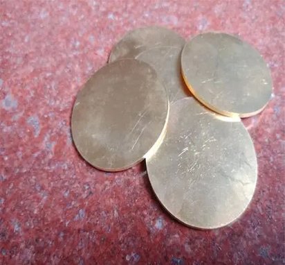 厂家批发3mmH62黄铜板激光切割加工5mm刻字黄铜板
