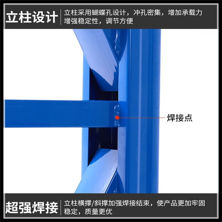 ABB优质冷轧板货架层板压筋货架 - 3