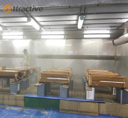 广东创智木器乐器家具喷涂设备 涂装生产线厂家