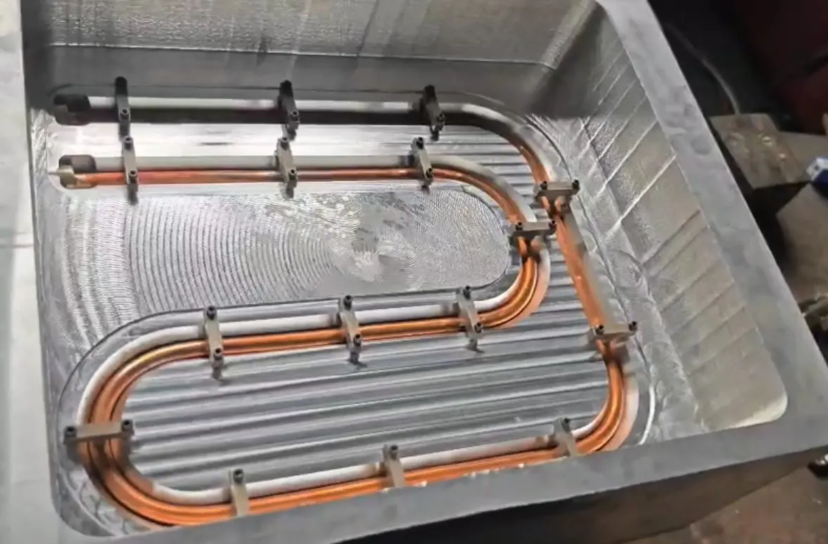 铝包紫铜水冷管火焰焊接加工 低温钎料WEWELDING53 - 3