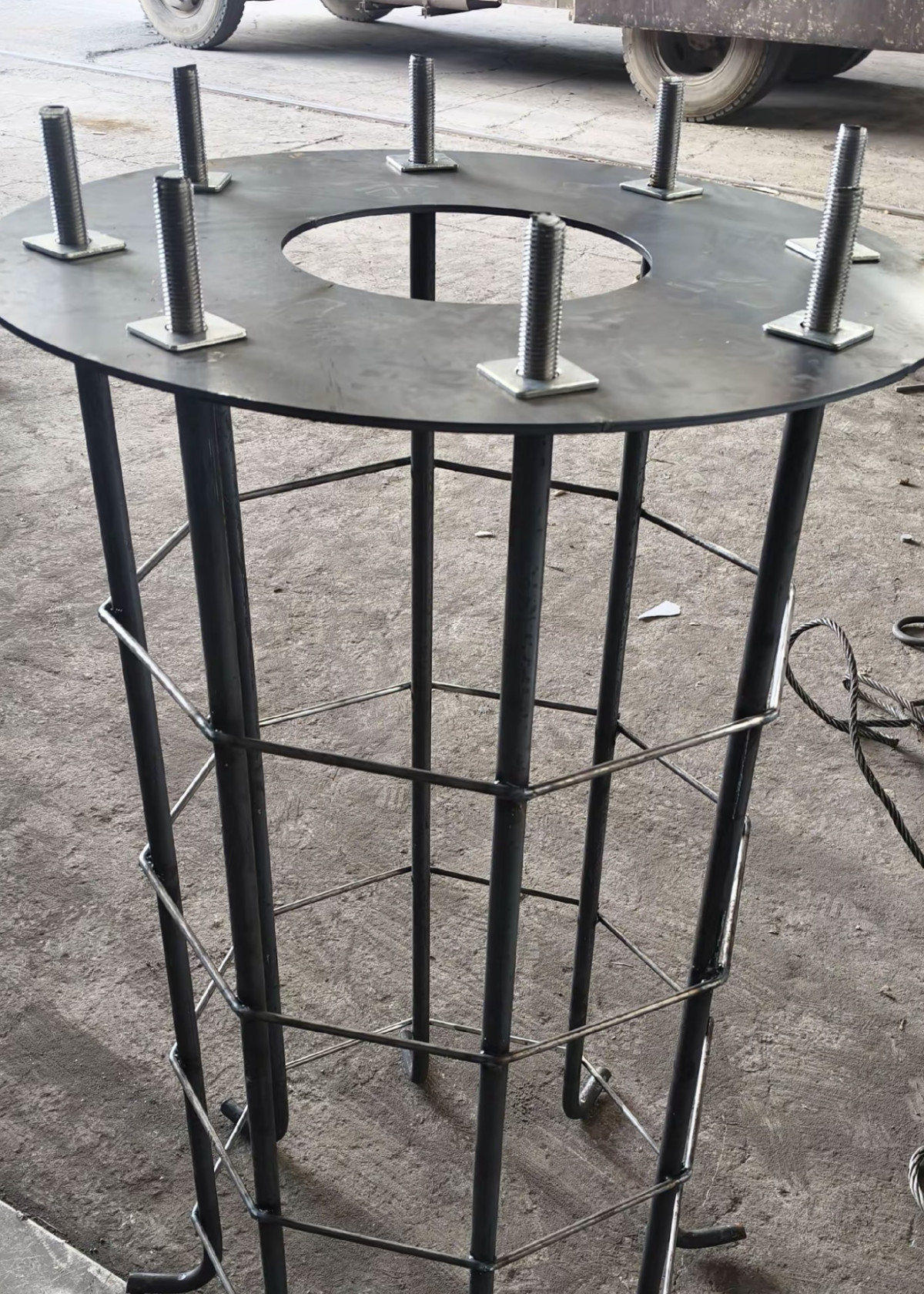 重庆Q355B预埋件加工大型灯杆高荷载立杆户外加固预埋用厂家批发 - 3