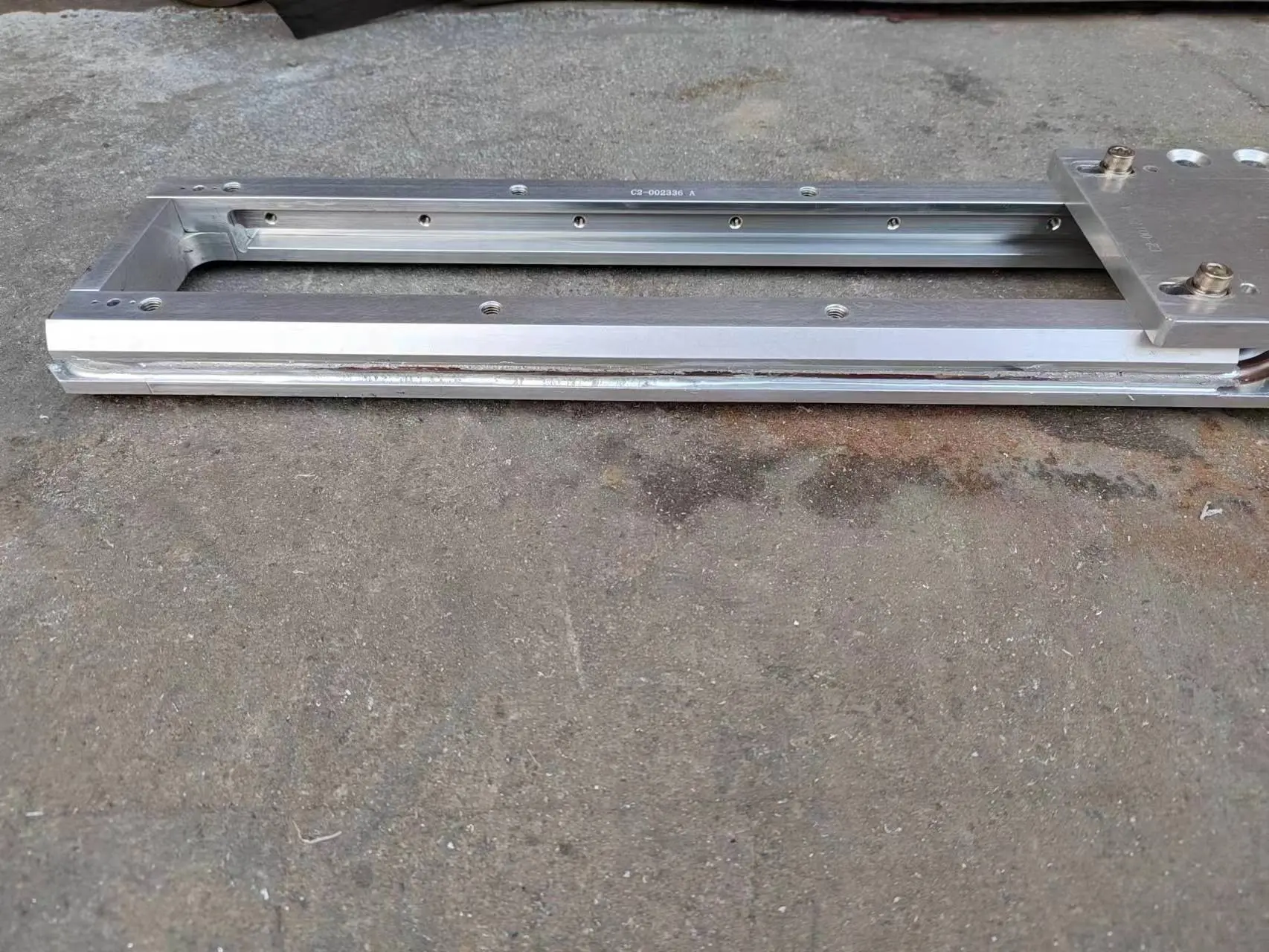 铝包紫铜水冷管火焰焊接加工 低温钎料WEWELDING53 - 2