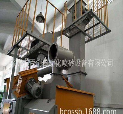 深圳自动抛丸机 百创通过式抛丸机 槽钢表面处理喷砂机大型喷砂机