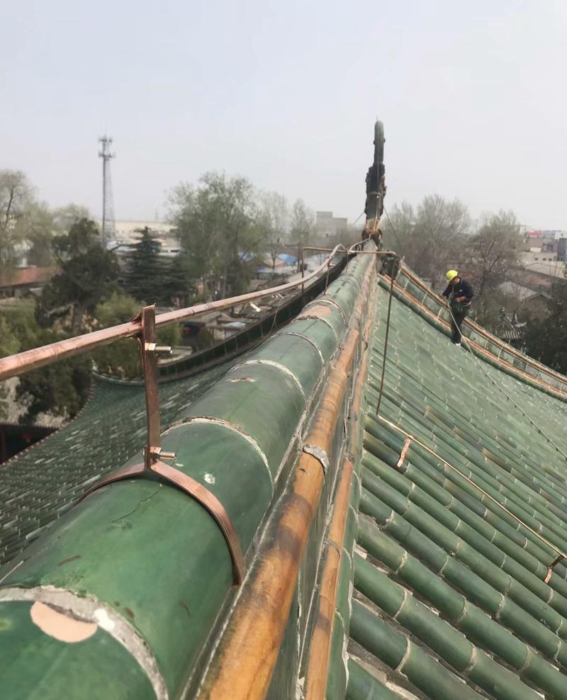 古建筑避雷网安装,仿生树避雷针,GH钢管避雷塔 - 4