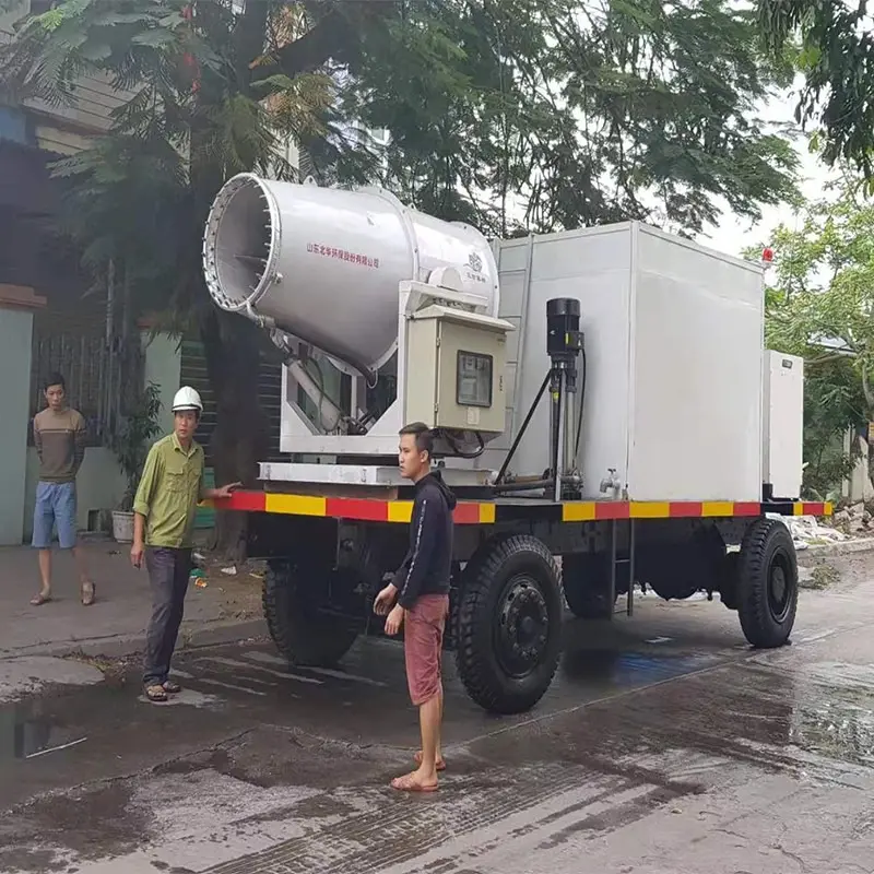 转运煤炭除尘远程雾炮机 钢铁厂蜗杆升降风送式远程射雾器 - 2
