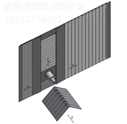 德国liebherr利勃海尔插齿机导轨防护罩 不锈钢铠甲护罩坚固耐用