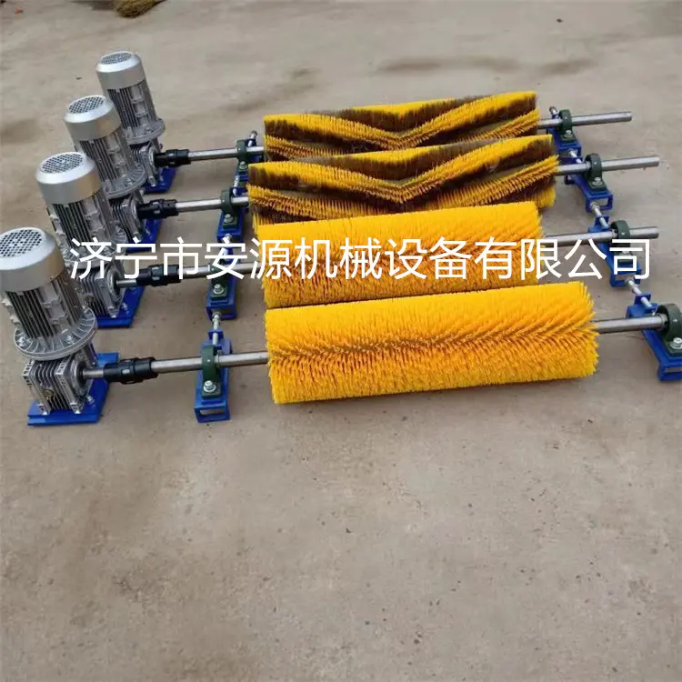 链轮传动式滚刷清扫器  无动力毛刷清扫器 - 2