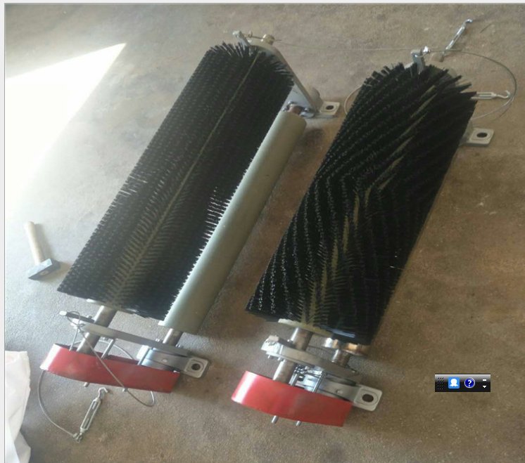 链轮传动式滚刷清扫器  无动力毛刷清扫器 - 3