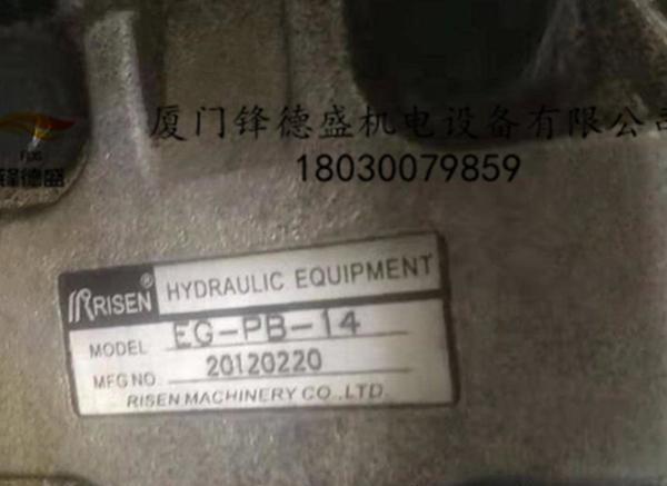 台湾RISEN日森齿轮泵EG-PA-F10R液压齿轮油泵 - 4