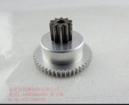 9千克舵机齿轮 铝齿轮 三级铆合齿 48T/13T 小模数齿轮