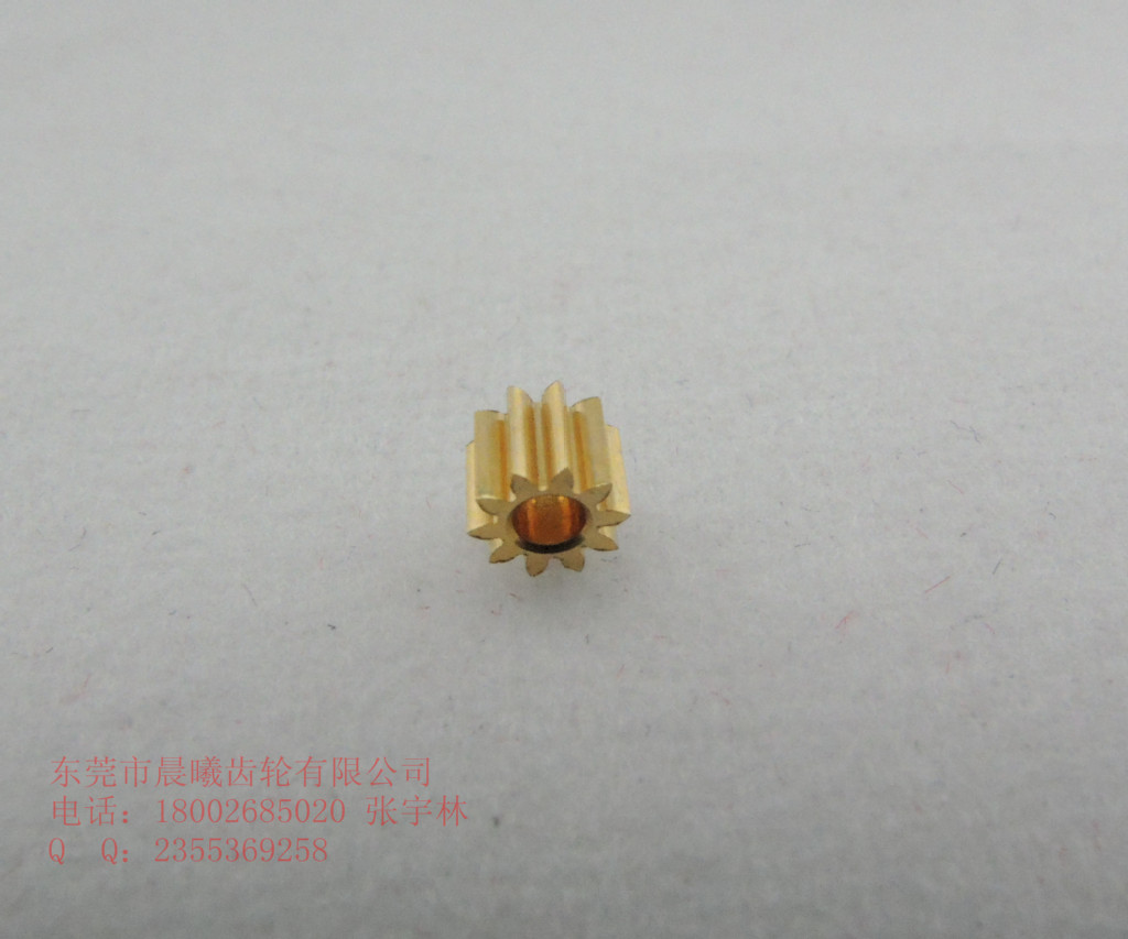 9克舵机齿轮 铜马达齿 M0.2*10T 精密小模数齿轮 - 2