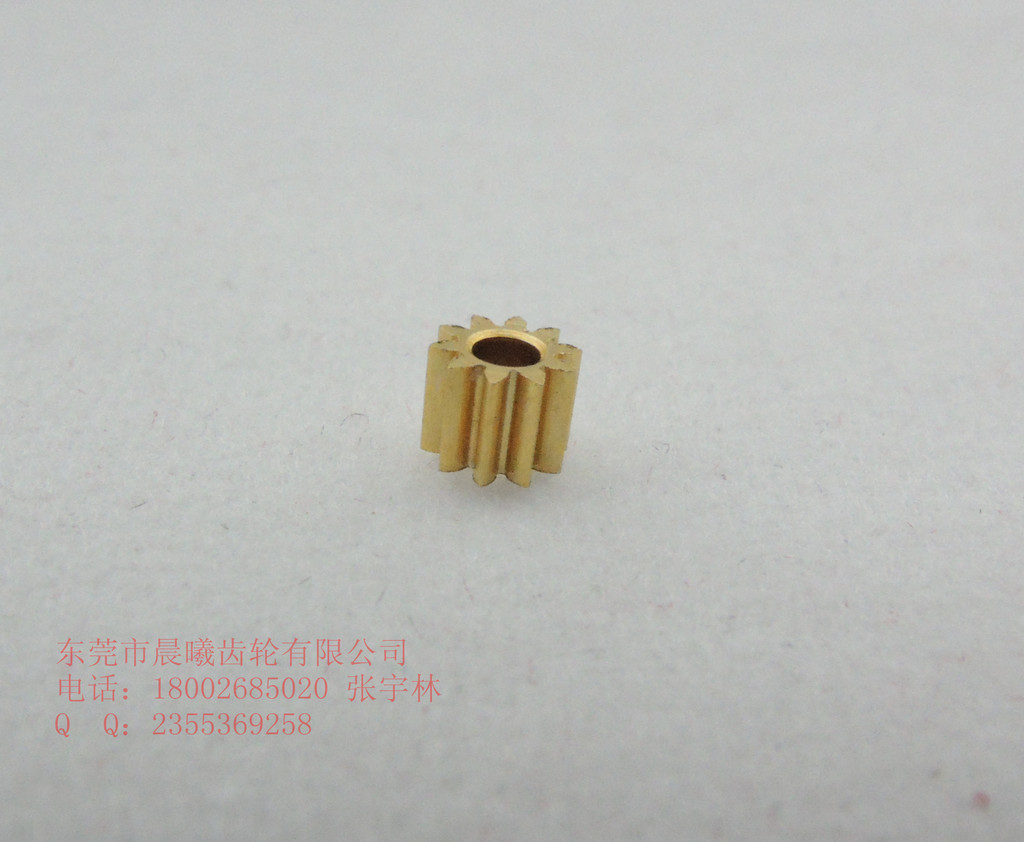 9克舵机齿轮 铜马达齿 M0.2*10T 精密小模数齿轮 - 3