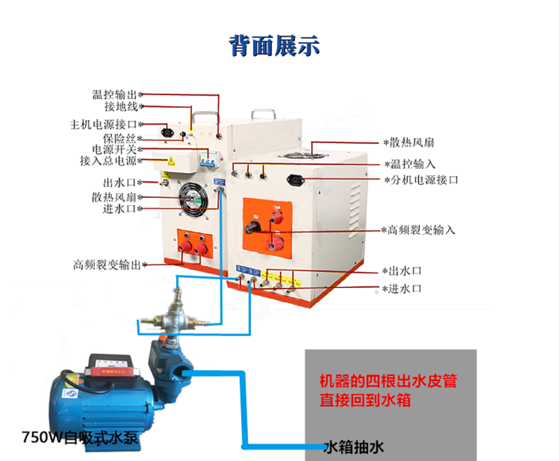 超高频感应加热机 工作钳局部淬火热处理设备 感应加热电源中频炉 - 3