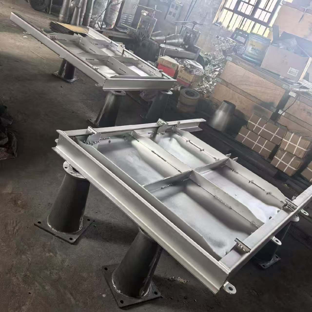 渠道机闸一体式钢制闸门 拦水闸门 平面链轮闸门 - 2