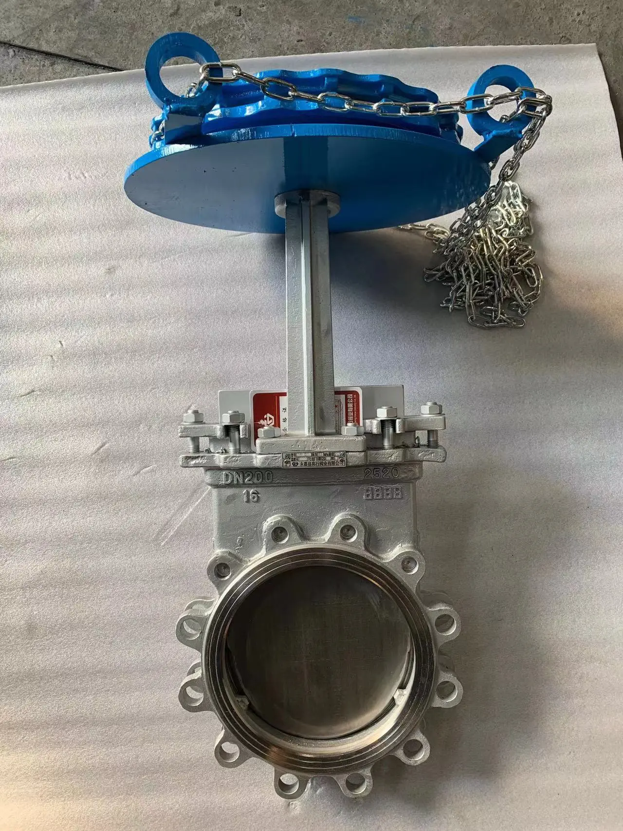 PZL73H-10C不锈钢链轮刀型闸阀 - 2