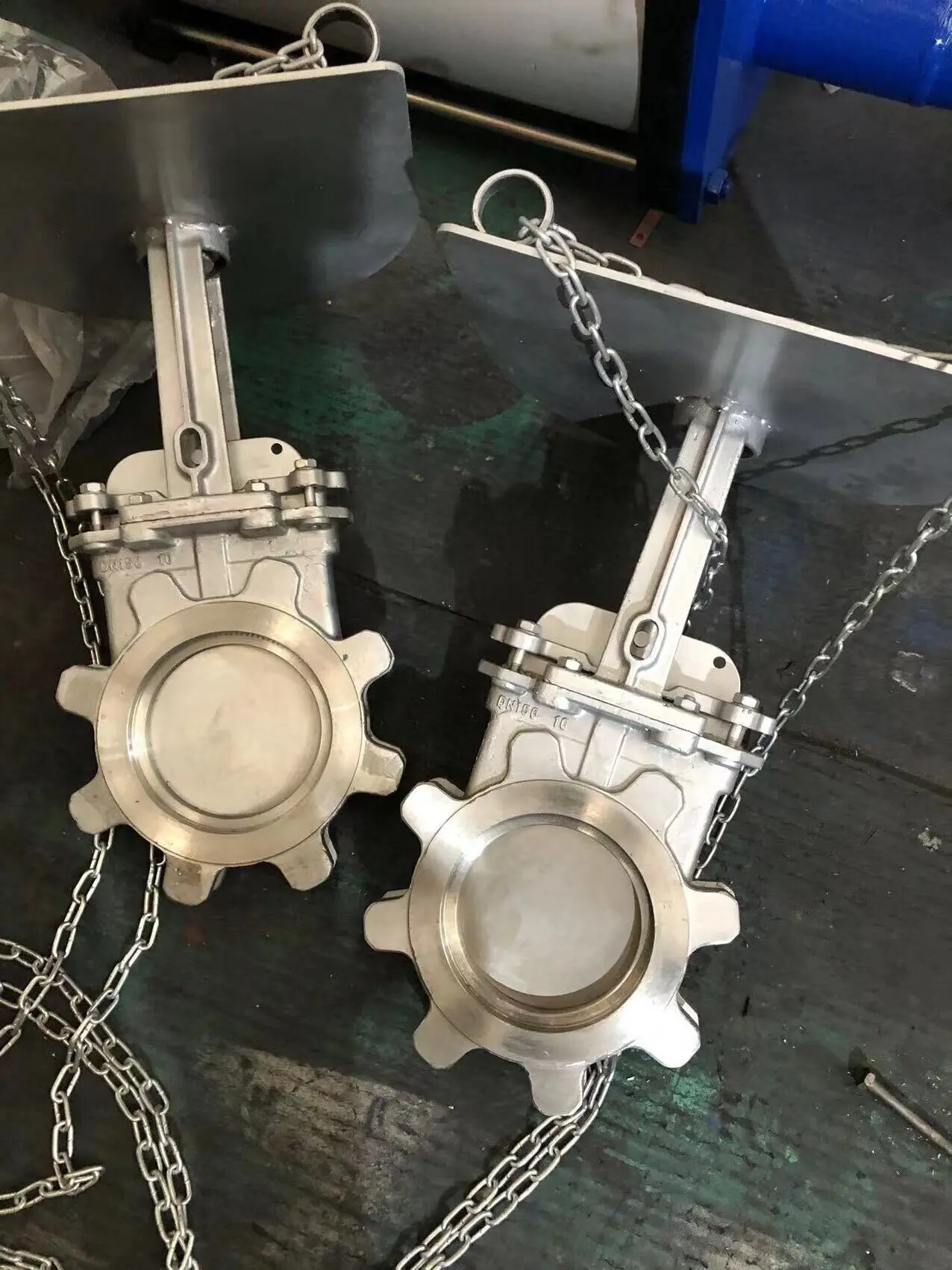 链轮不锈钢刀型闸阀PZL73W-10P