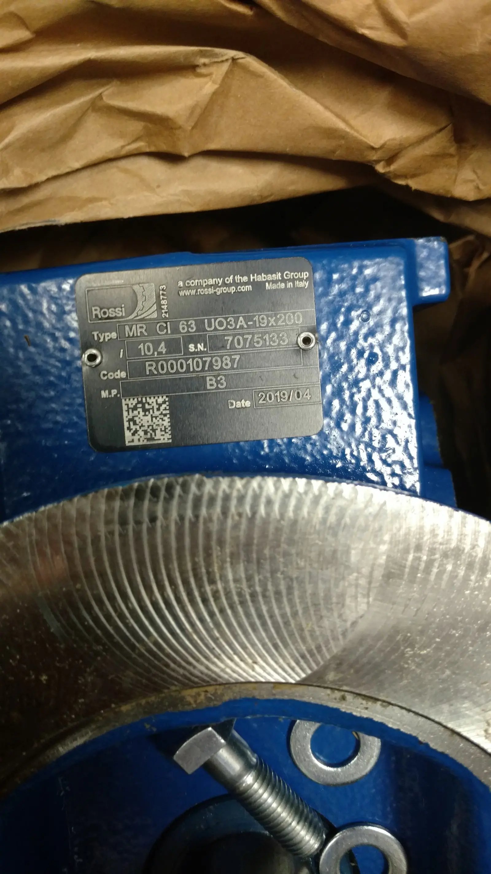 ROSSI减速机R000107987