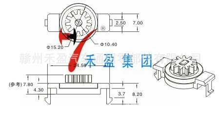 供应塑料齿轮/阻尼齿轮/阻力轮/倒扣齿轮/减震器HCL-10 - 3
