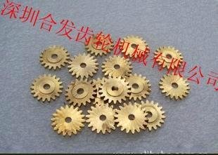供应精密铜齿轮 小模数齿轮 电机齿轮