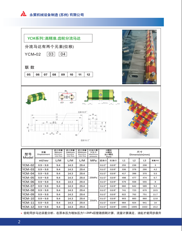 多条油缸同步鼎升 多联齿轮分流马达桥梁隧道油缸升降同步控制 - 3